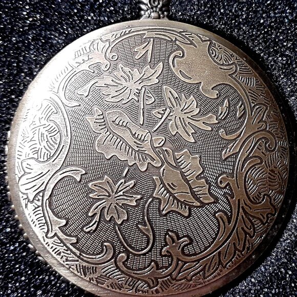 Creative Wild Wolf Vintage Bronze Pocket Watch, Fashion Pendant Animal Quartz - Picture 3 of 4